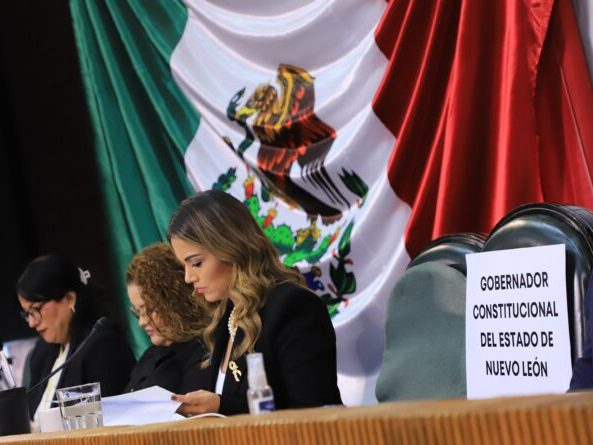 Lorena de la Garza, presidenta del Congreso de Nuevo León. Legisladora Lorena de la Garza.