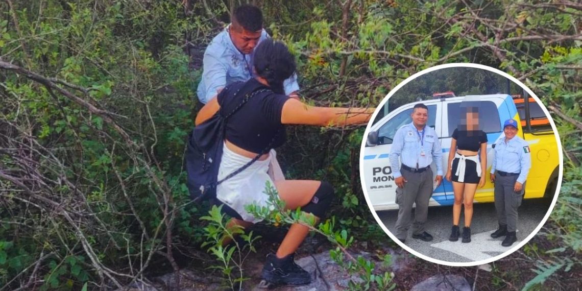 Rescata Policía De Monterrey a Joven Que Se Extravió En Cerro De Las Mitras -adelante Monterrey - Adelante Mty Senderista-extraviada-cerro-de-las-mitras-monterrey - Adelante Mty