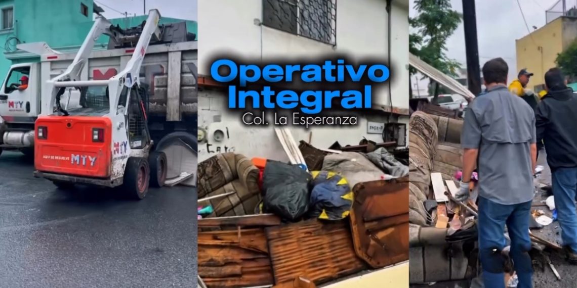 Realiza Municipio Operativo Integral De Limpieza Y Recolección En La Colonia La Esperanza -adelante Monterrey - Adelante Mty Monterrey-limpio-colonia-la-esperanza-operativo-integral-descacharrización - Adelante Mty
