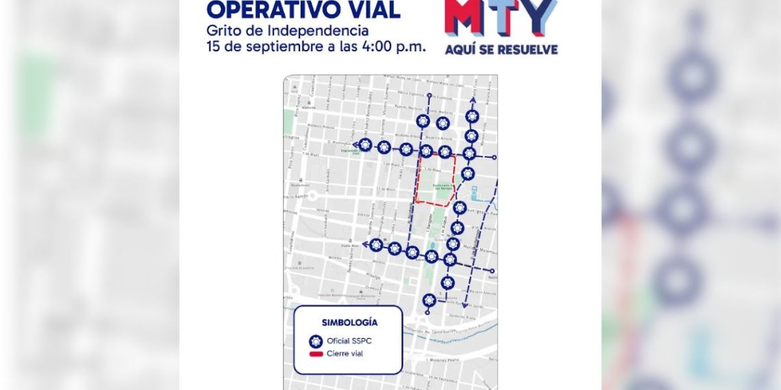 Realizará Monterrey Operativo Vial En El Centro Por Grito De Independencia - Adelante Mty - Adelante Mty Operativo-vial-cierre-de-calles-por-grito-de-independencia-15-y-16-de-septiembre-monterrey - Adelante Mty