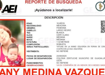 búsqueda inmediata, bebé desaparecido, menor de edad, Guadalupe, bebé y joven