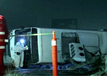 volcadura-de-camión-Ruta-611-Carretera-Miguel-Alemán-Apodaca