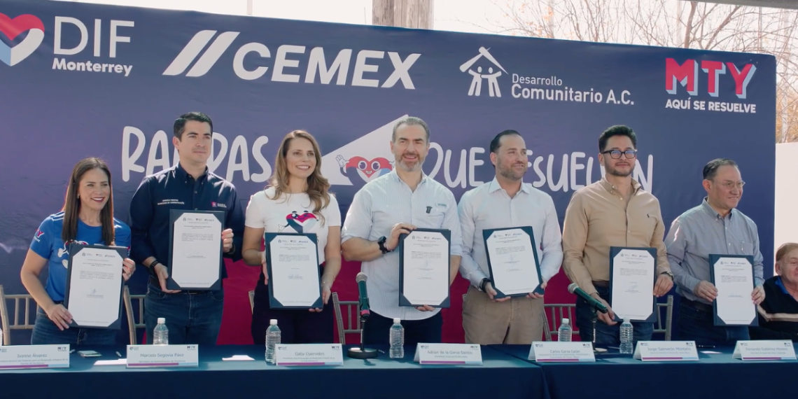 Rampas-que-resuelven-accesibilidad-universal-personas-con-discapacidad-inclusión-social-cemex-monterrey - Adelante Mty