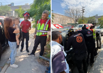 El-rescate-de-un-menor-atrapado-en-un-vehiculo-por-proteccion-civil-de-monterrey - Adelante Mty